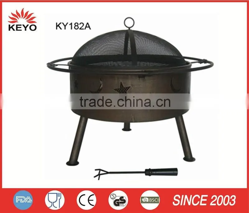 KEYO hot sale star moon bbq grill fire pit