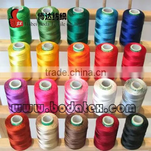 quality gurantee 100% spun polyester yarn manufacturer in chinaSewing Thread Raw White on Dye Tube 30/3