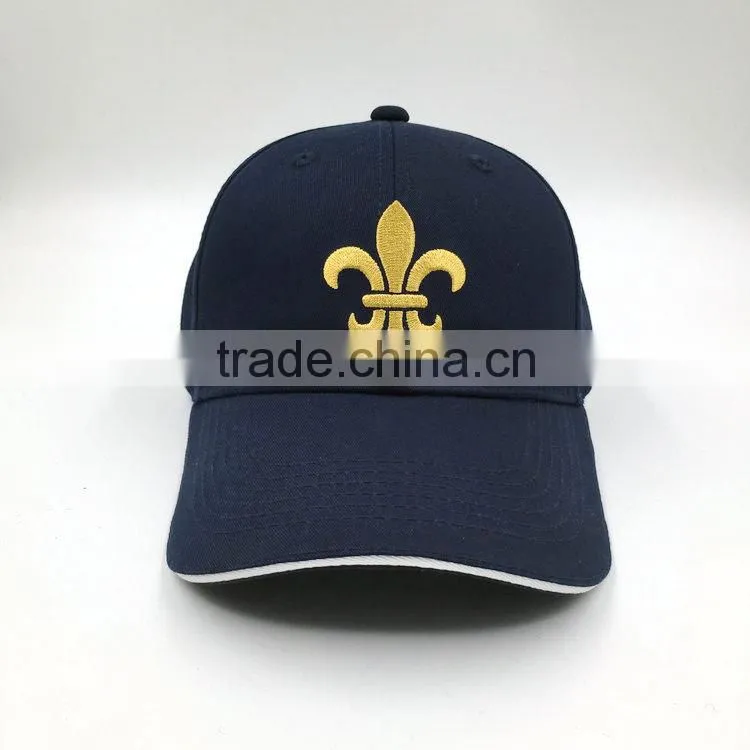 Custom design 100% cotton twill embroidered baseball cap