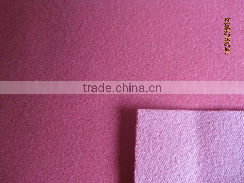 Imitation micro fiber leather coated brushed tricot used in packing electronic products