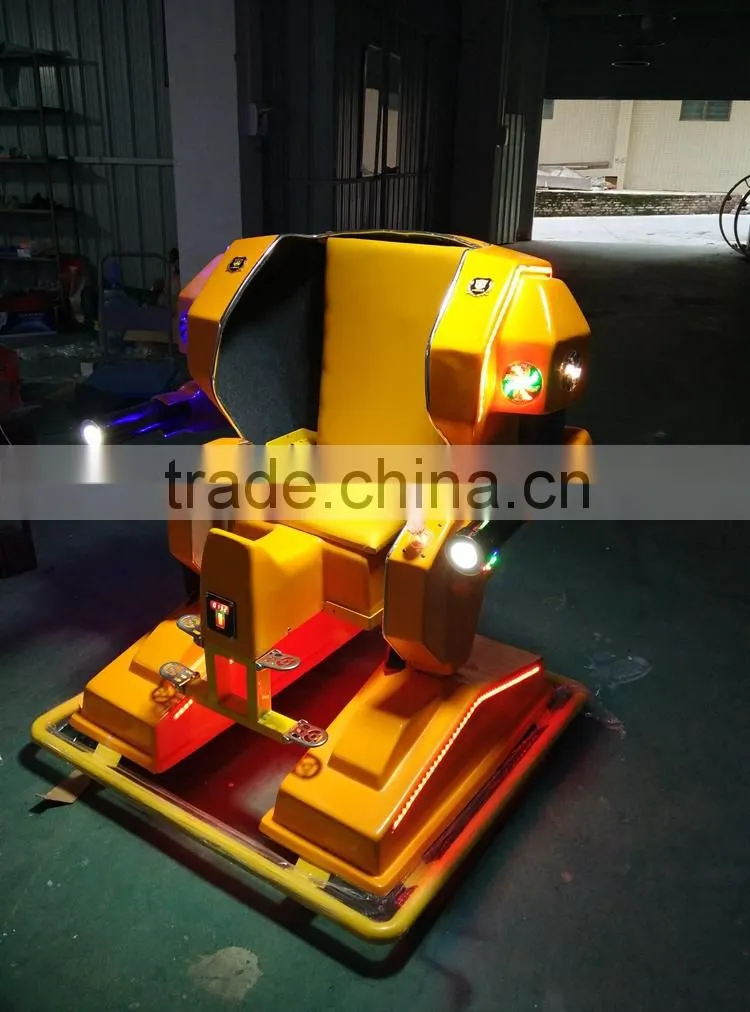 CE proved 360 degree rotating robot amusement machine kiddie ride arcade game machine for game center