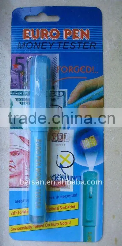 Euro pen money tester
