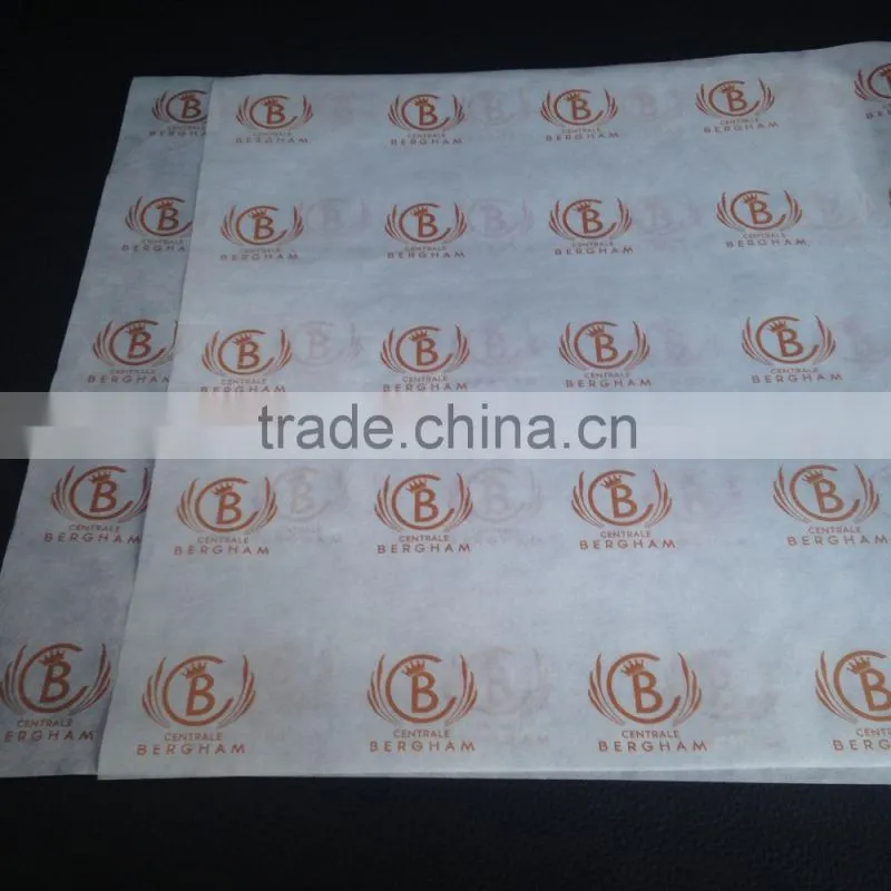 FDA food grade custom printed wax coated paper