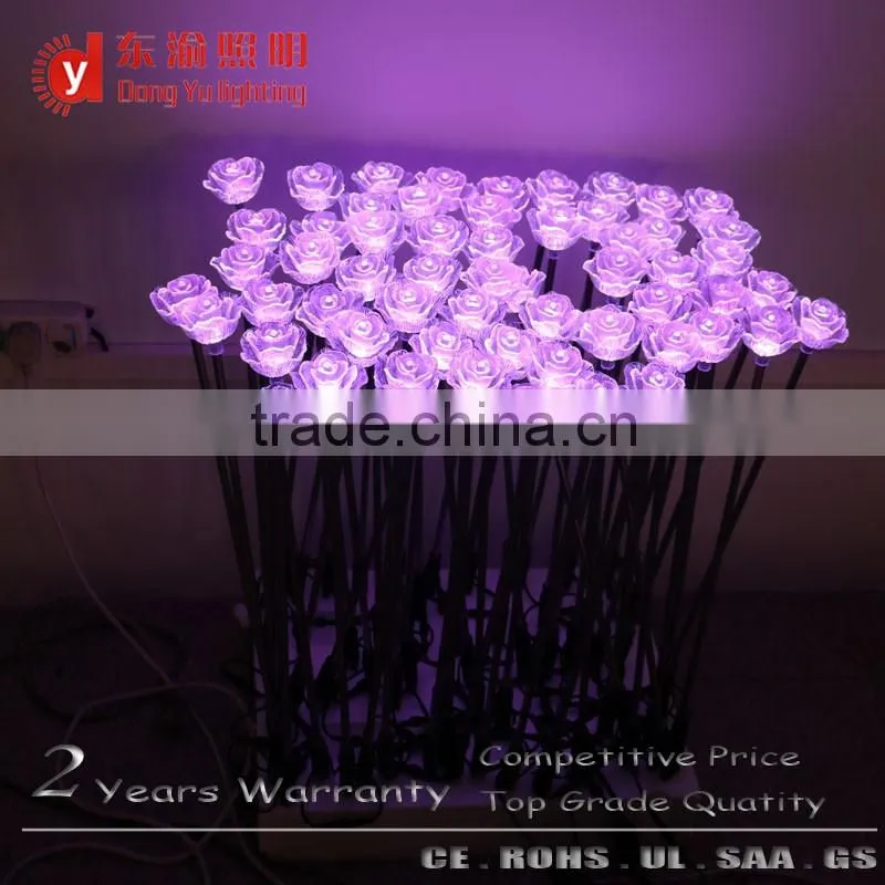 Waterproof color changing Rose Flower Party Garden Lawn LED christmas light
