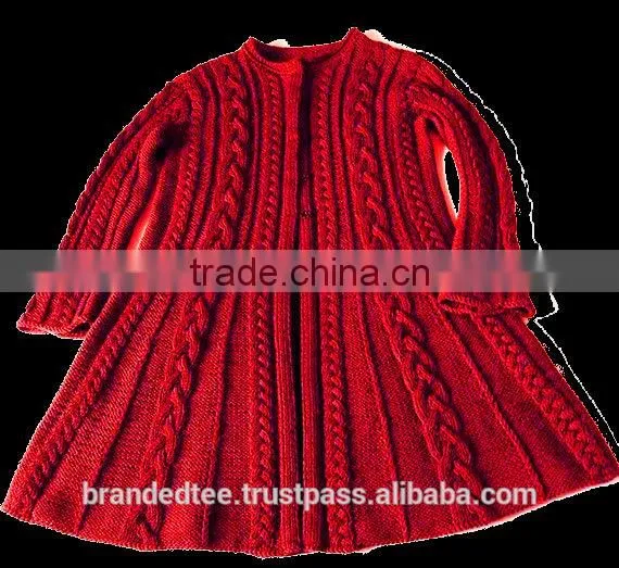 hand knitted sweater HOT DESIGN MANY COLOR cabel custom made