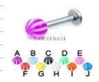 lip jewelry piercing body jewelry labret stud waves piercing jewelry