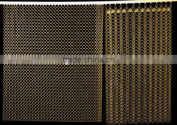 Metal ring mesh for living room divider curtain