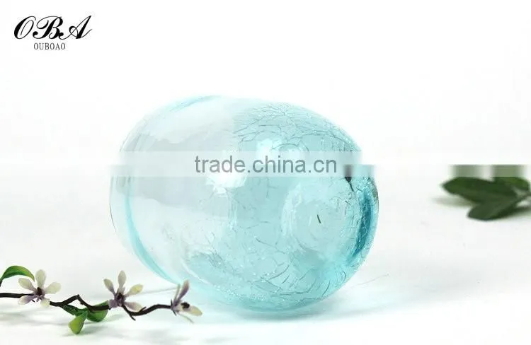 European creative arts small glass cup vase / Handmade Ice crack technology glass flower vase for home decorative