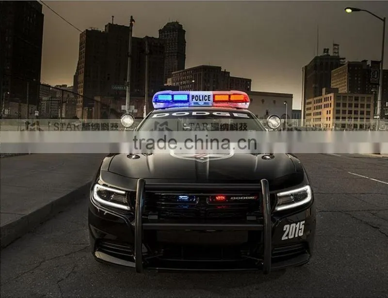 police traffic emergency warning lightbar with speaker inside