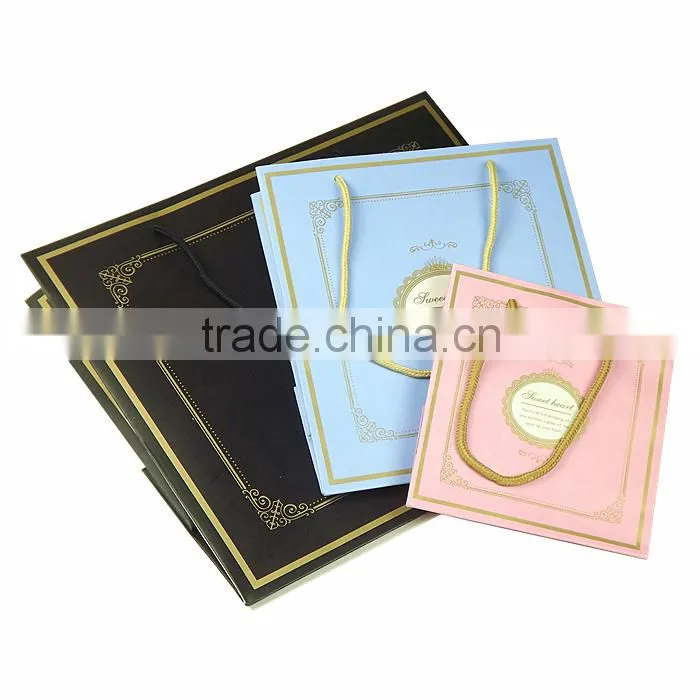New design High quality Printed Fashion Custom luxury paper shopping bag,decorative gift paper bag ,custom shopping bag