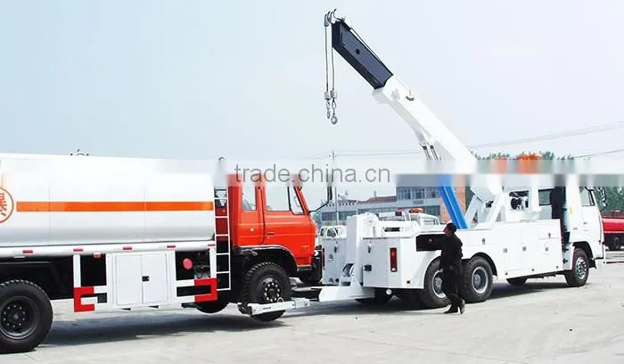 Sinotruck howo heavy duty flatbed rotator tow truck wrecker wheel lift for sale with arm crane