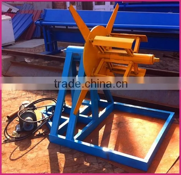 Electric Color Steel Hydraulic Automatic Decoiler for sale