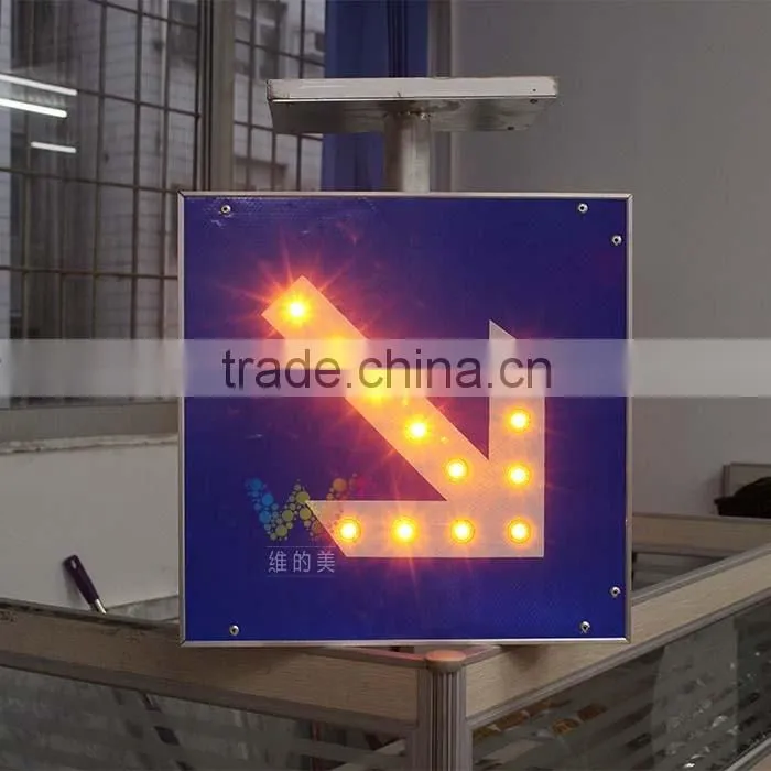 Customized size flashing light high way guidance led traffic sign