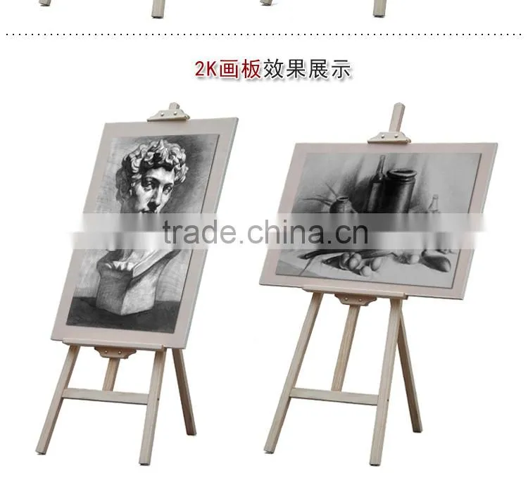 in stock 1.4m pine wood easel cheap easel stand wholesale