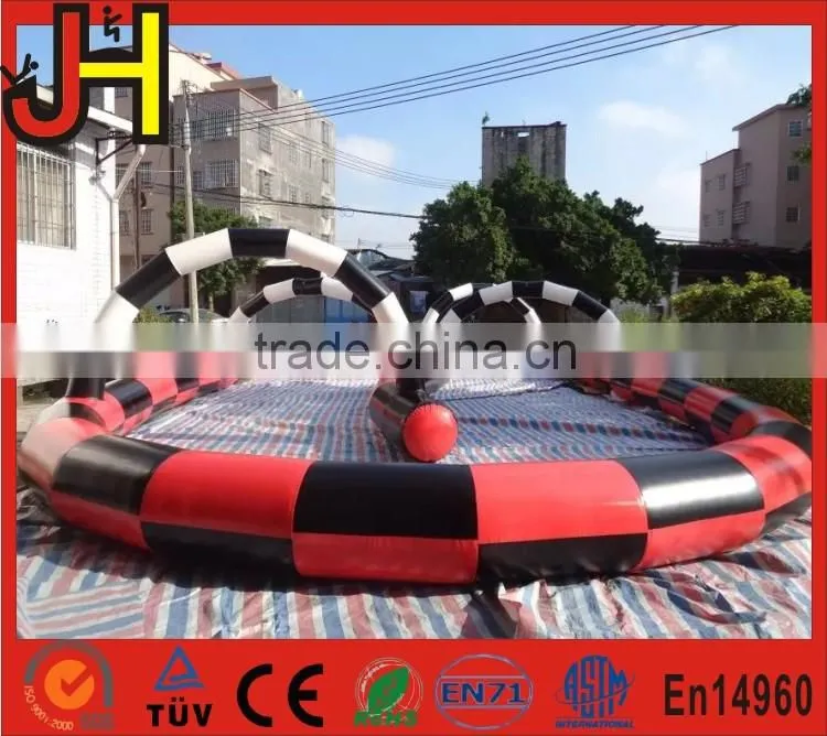 Hot Selling Customized Size Inflatable Go Karts Race Track for Toy Balls