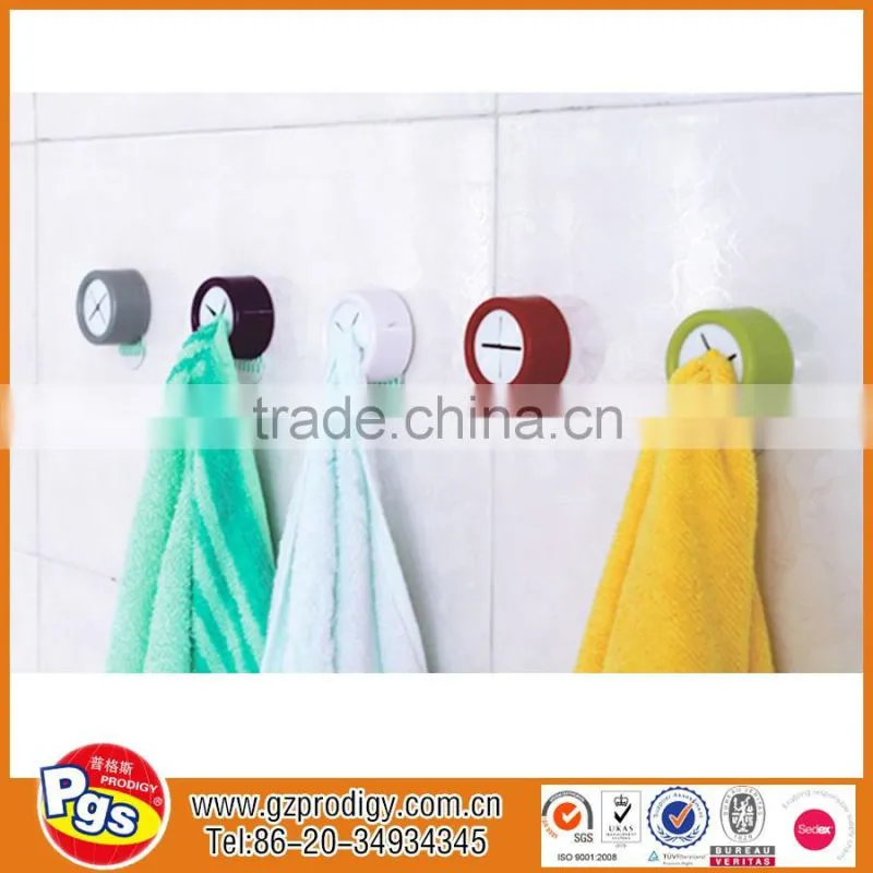 hot selling stick-on towel holding hooks/ towel sucker hook/adhesive hanging holder