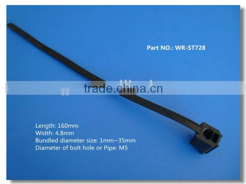 cable tie nylon releasable cable tie PA66 self-locking nylon cable tie