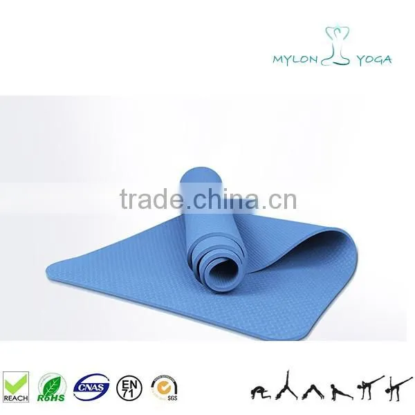 anti slip customized color eco-friendly extra thickness tpe yoga mat