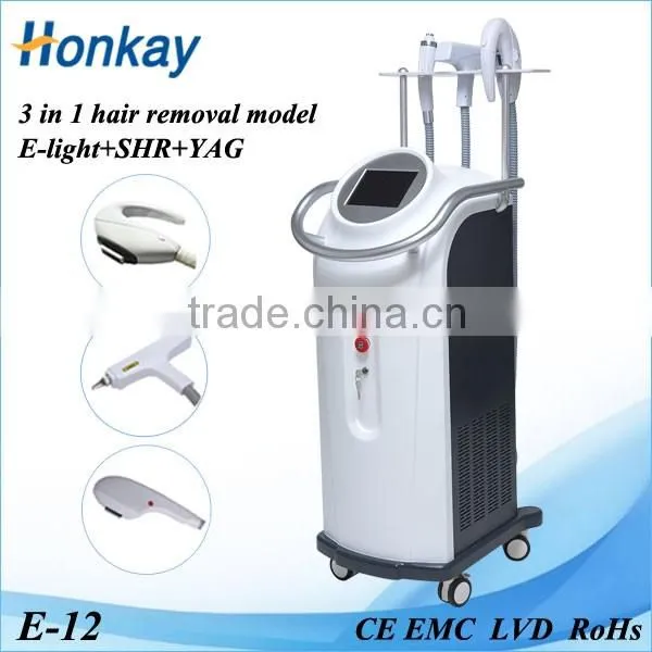 New designed hot sale SHR fast hair removal nd yag laser tattoo removal