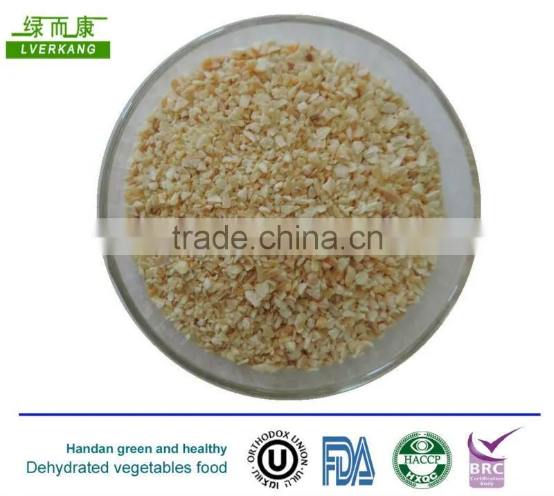 Minced dried garlic, garlic granules, dehydrated garlic particle shape