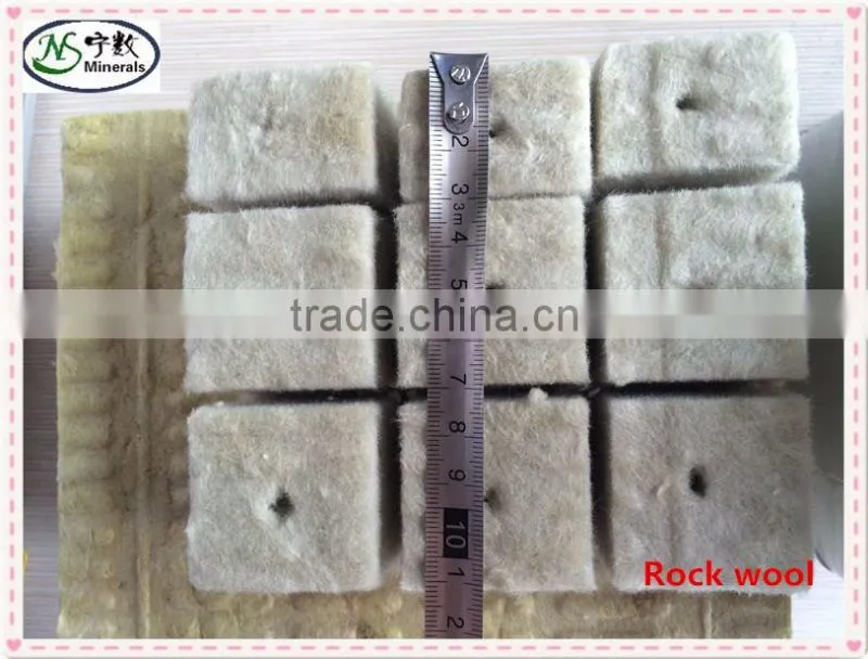 Rock Wool starter cube hydroponic rockwool for lettuce growing box, vertical garden