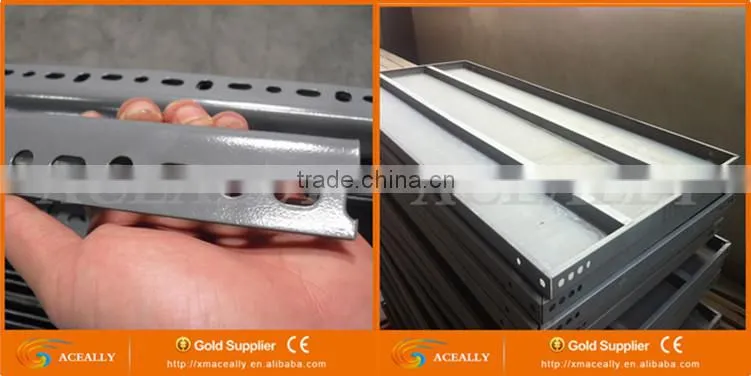 Aceally Light Duty Warehouse Storage Slotted Angle Iron Racks Steel Shelving