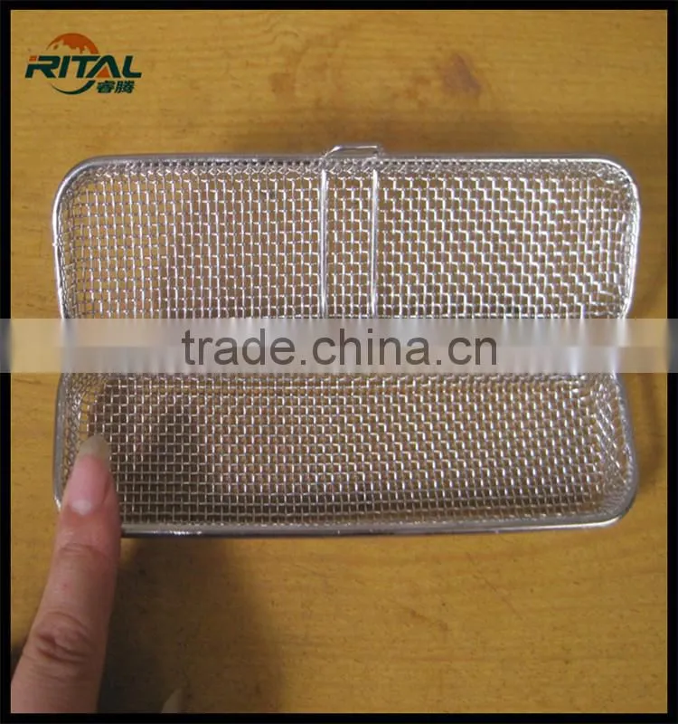 Hot Sale Medical Tools Stainless Steel Mesh Tray Sterilization Basket