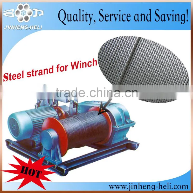 hot dipped galvanized steel overhead guy wire 5/16 inch