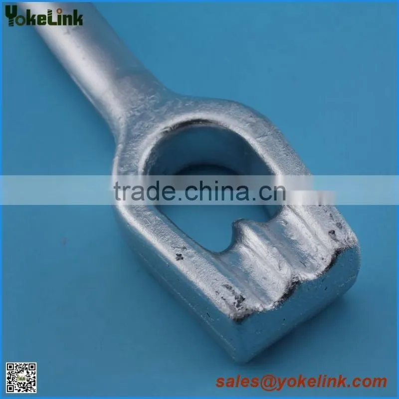 Hot dip galvanzied Forged oval eye bolt with square nut