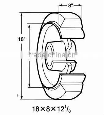 9*5*5 press-on solid tire, solid rubber tires for trailers, pcr tire