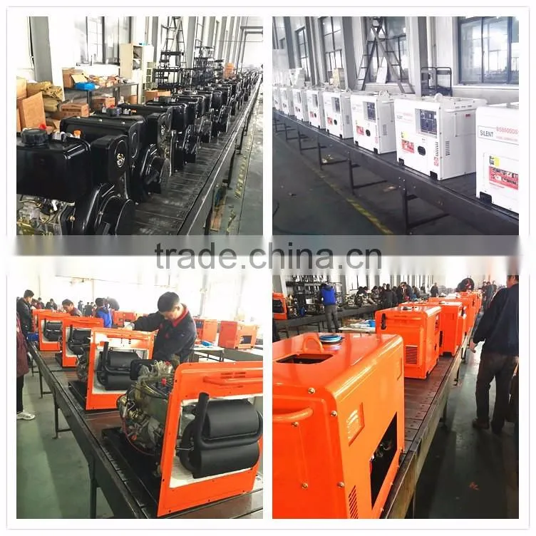 5.5kva Portable Air cooled Open-Frame Diesel Generator Price
