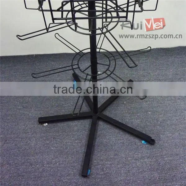 Multi-Tier Removable Rotating Postcard Display Rack