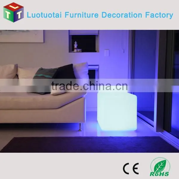 35cm waterproof wireless multicolor change led cube chair
