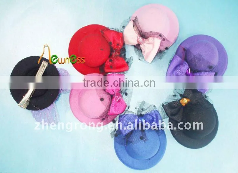 Hot Fashion Hair Accessories Hair Clip Girl's Royal Hair Hat Mix Colour