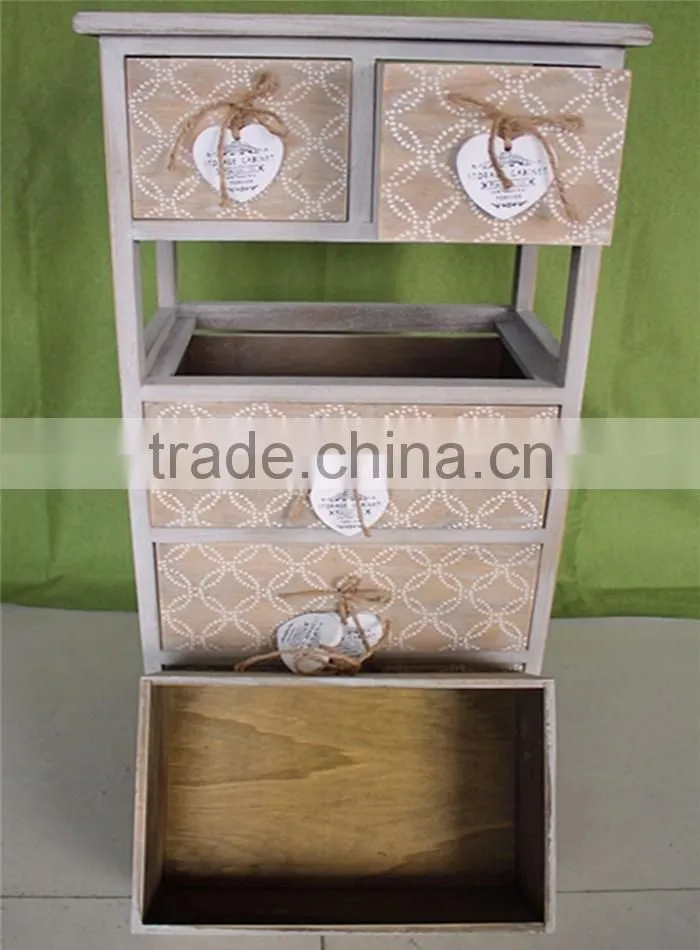Unfinished recycled solid wood kids furniture for 6 hole