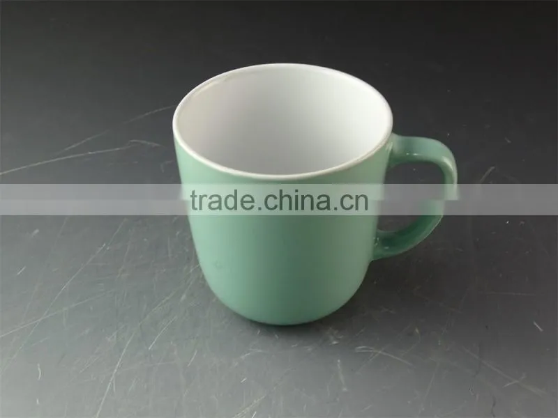 Stocked, glazed ceramic mug with handle, cheap ceramic mug for wholesale