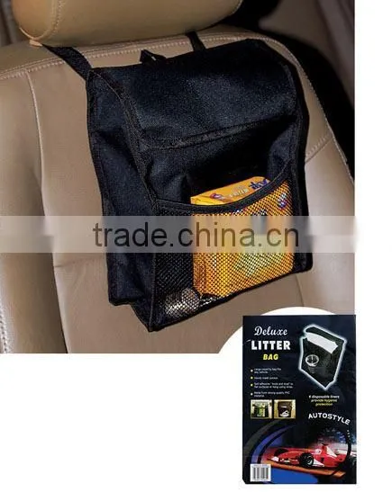 21.5*8.5CM backpack style seat back hanging car seat trash bag