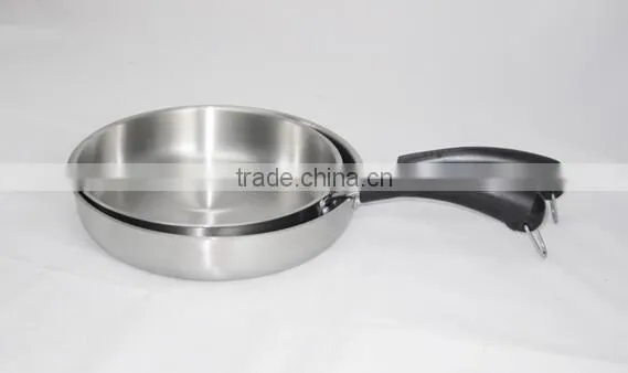 3 pcs stainless steel fry pan/frying pan set