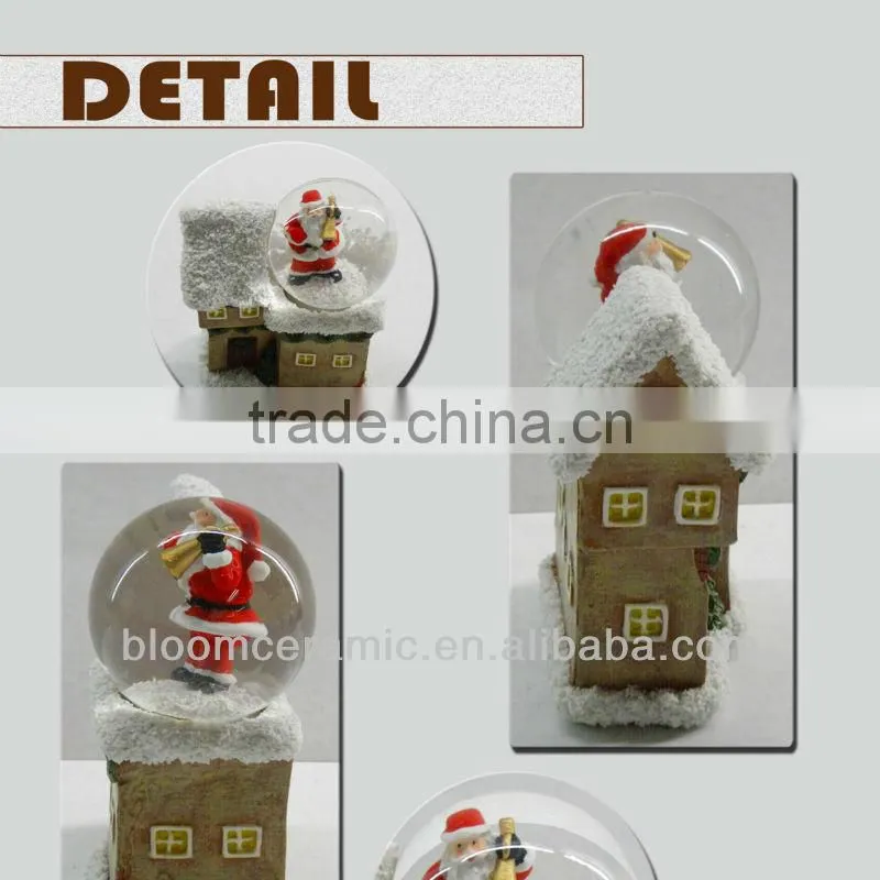 Christmas resin water globes wholesale
