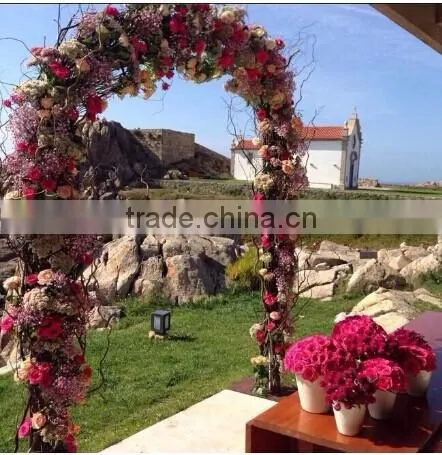 Artificial wisteria flower Arch with iron frame for wedding party decoration