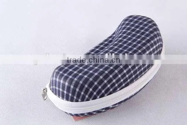 Textile fabrics glasses box with grid pattern/glasses box