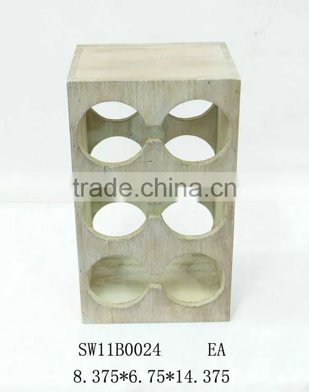 wooden wine rack