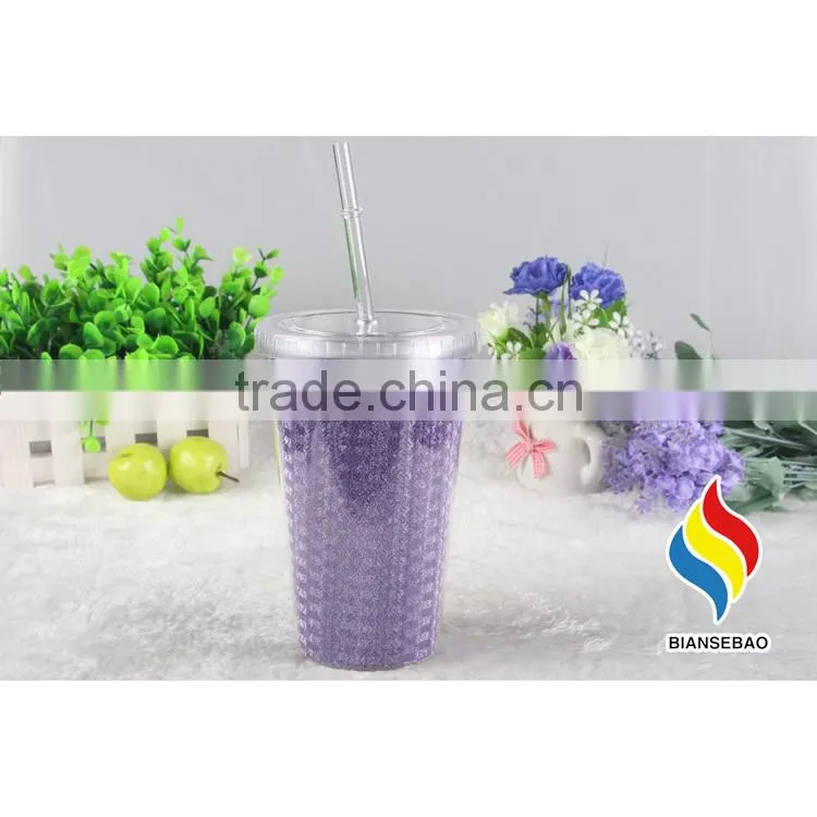 Promotion AS FDA passed plastic double wall tumbler