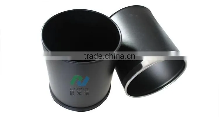 Indoor stainless steel swing lid waste disposal bin