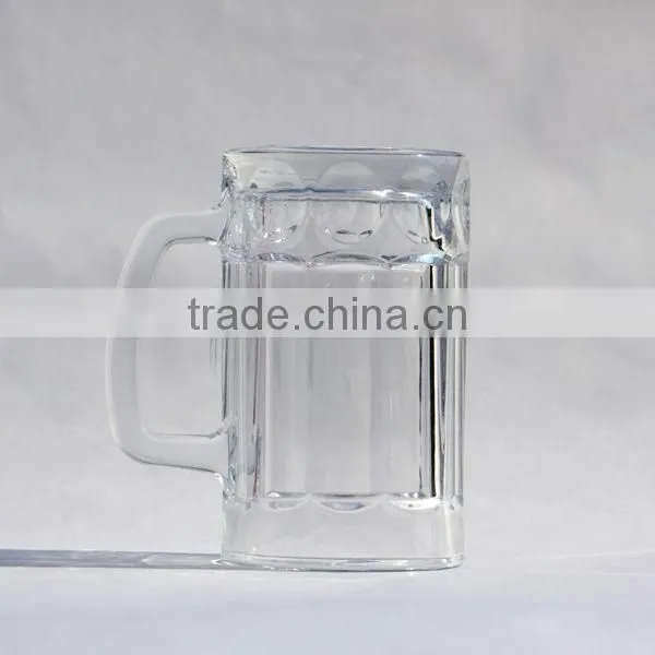 Quality Straight Beautiful Clear Glass Beer Mugs