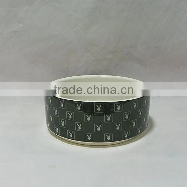 Round Ceramic Animal Water Bowls