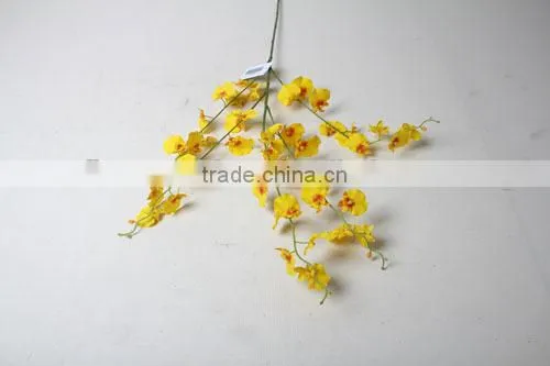 yellow Dancing Orchids artificial decorative Dancing Orchids flowers for wholesale