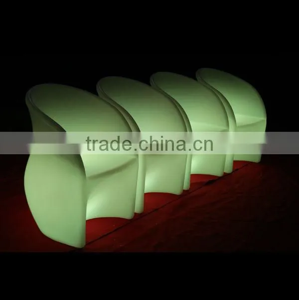 Interior decorator flower lounge chair with led light and IR remote control