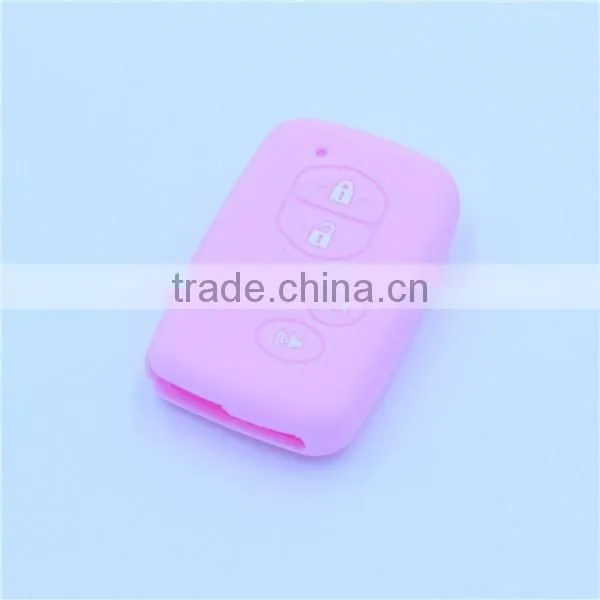 5 buttons silicone car key shell jacket for toyota camry