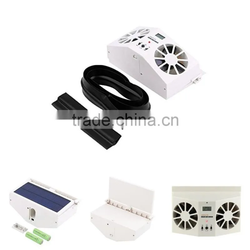 Car Solar Powered Auto Window Air Vent Ventilator Mini Air Conditioner Cool Fan